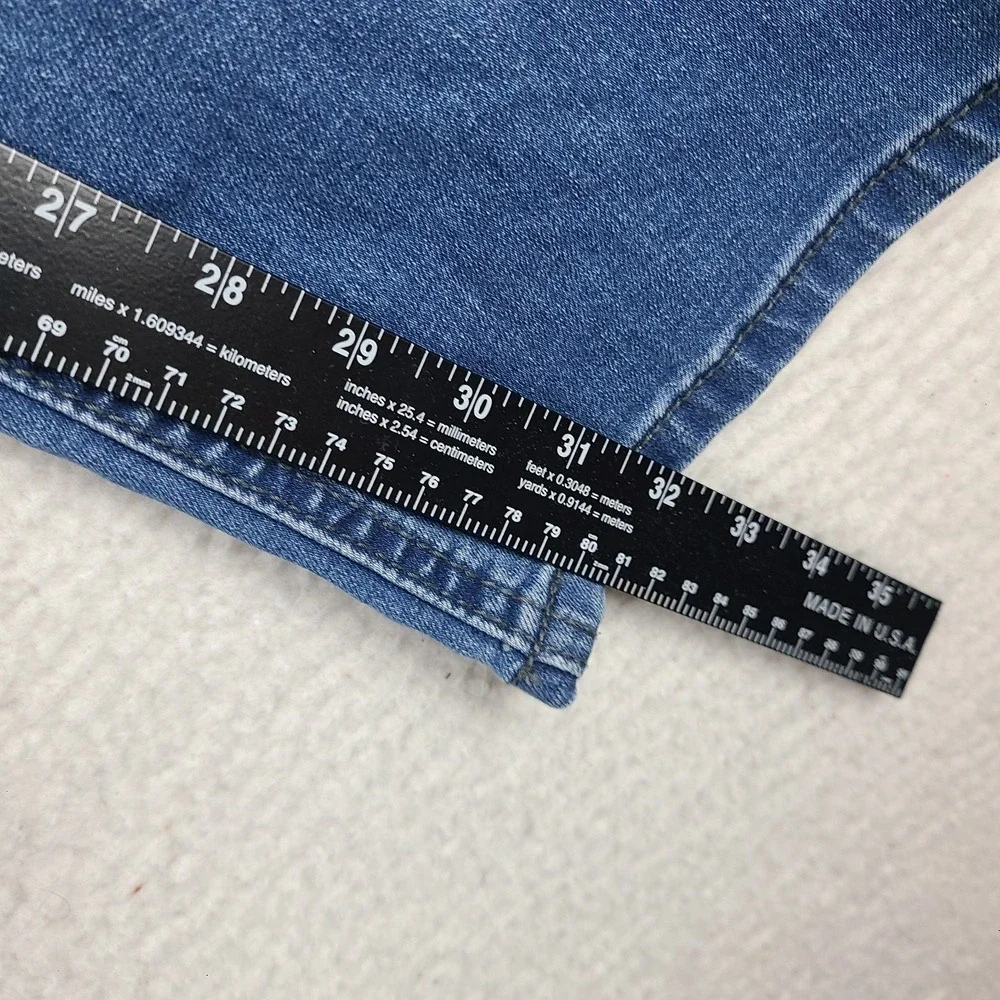 Buffalo David Bitton Jeans Mens 38x32 Blue Axel Slim Stretch Medium Wash Denim *